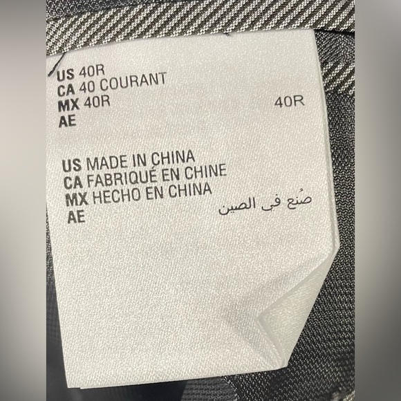 Alfani Men's Slim-Fit Stretch Solid Suit Jacket Charcoal Grey 40R Blazer New Tag - Picture 13 of 13